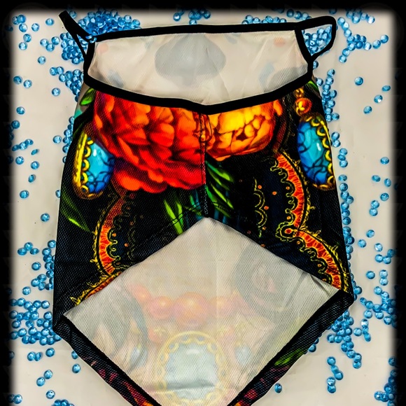 💀💎Sugar Skull Face Covering Scarf 💎💀 - Picture 2 of 3